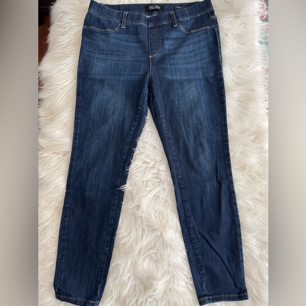 Judy Blue Deep Indigo Pull-On Skinny Jeans
